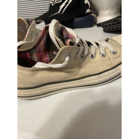 Converse All Star Chuck Taylor Off White Low Tops Size Men’s 8 Women’s 10 - Picture 9 of 16